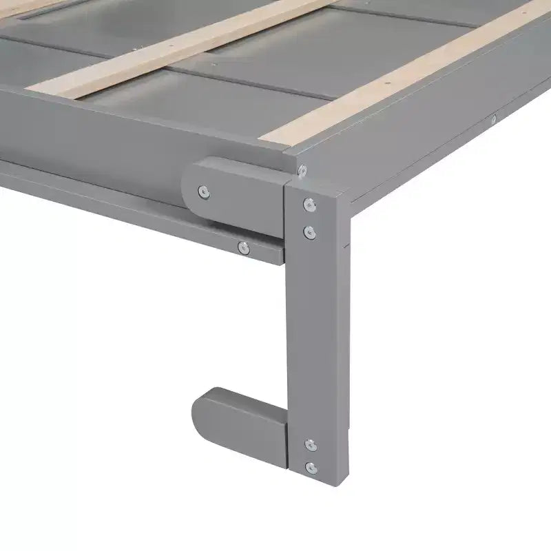 Lit escamotable/mural queen size avec étagères et lumières LED 4A
