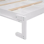 Lit escamotable/mural queen size avec étagères et lumières LED 4A