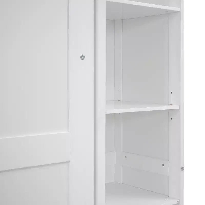 Lit escamotable/mural queen size avec étagères et lumières LED 4A