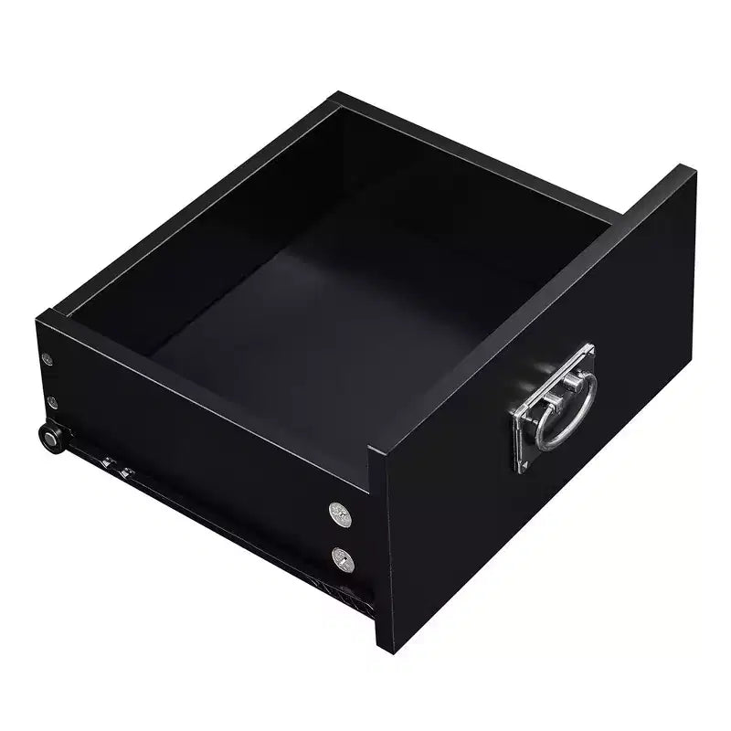 Table de chevet - avec station de charge, table d'appoint noire avec ports USB, tables de chevet avec étagère de rangement à 3 tiroirs
