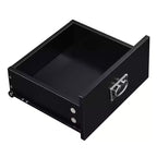 Table de chevet - avec station de charge, table d'appoint noire avec ports USB, tables de chevet avec étagère de rangement à 3 tiroirs