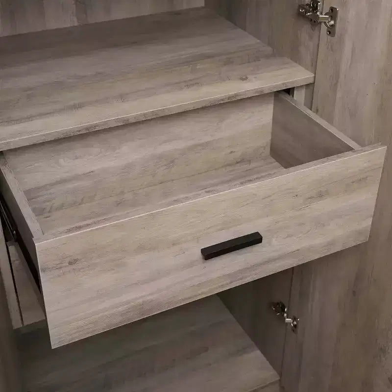 Armoire penderie 2 portes et 2 tiroirs Lee