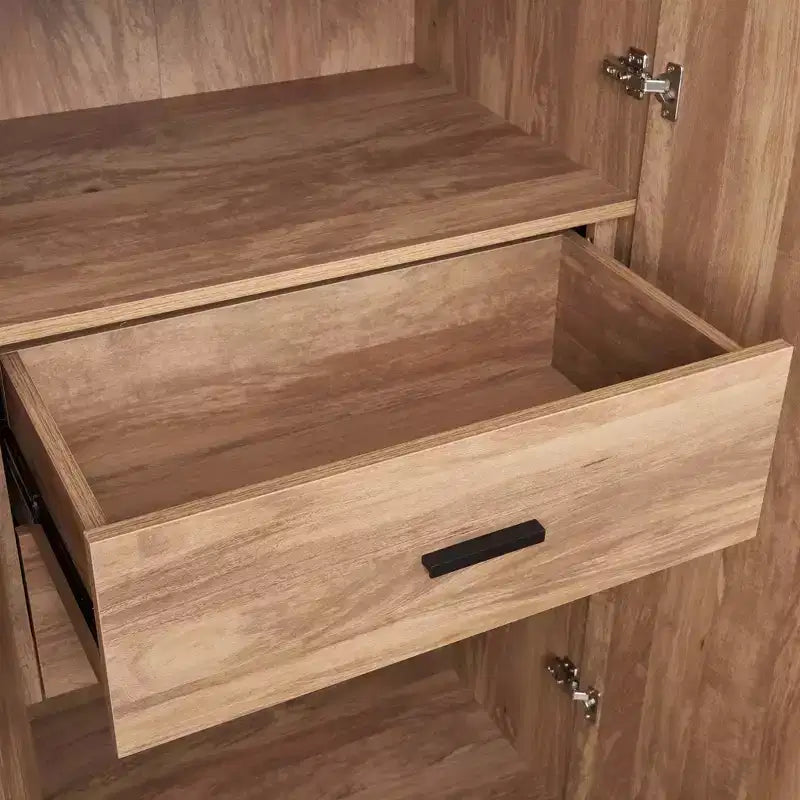 Armoire penderie 2 portes et 2 tiroirs Lee