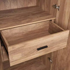 Armoire penderie 2 portes et 2 tiroirs Lee