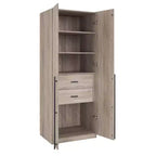 Armoire penderie 2 portes et 2 tiroirs Lee