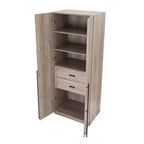 Armoire penderie 2 portes et 2 tiroirs Lee